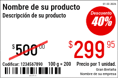 Etiqueta de precio Nuevo / 6x4 / Promocional 4