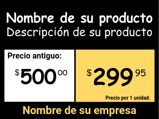 Etiqueta de precio Original / Bananos / Promocional 2