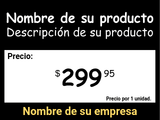 Etiqueta de precio Original / Bananos / Normal