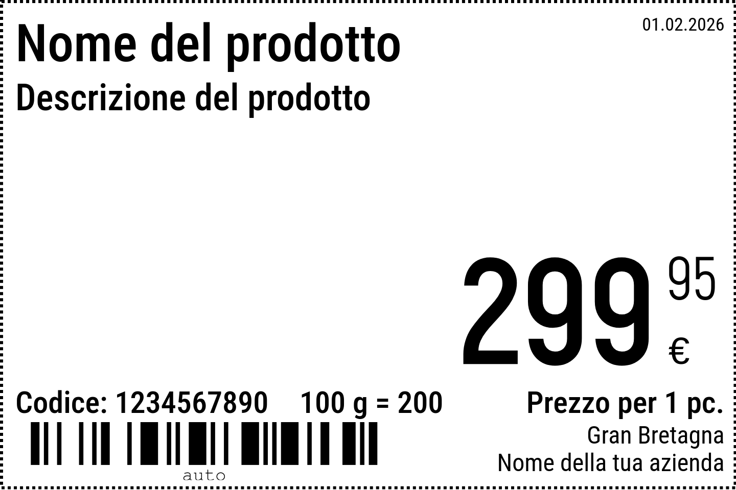 QWORK® 1000 Cartellini Prezzi Bianchi – 3,2x5 Cm Con Foro – Etichette In Carta Per Abbigliamento, Gioielli E Confezioni